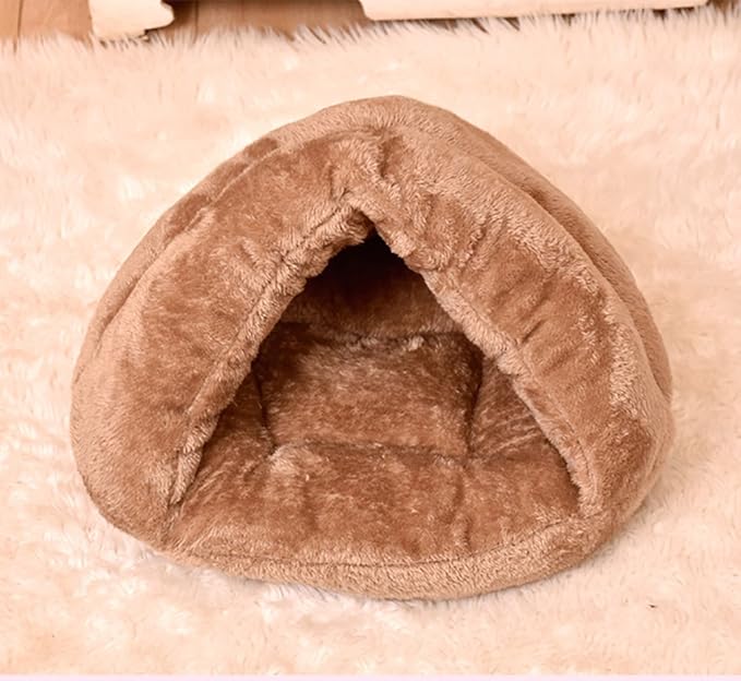 Pet Tent Cave Bed for Small Medium Puppies Kitty Dogs Cats Pets Sleeping Bag Thick Fleece Warm Soft Dog Bed Cuddler Burrow House Hole Igloo Nest Cozy Bed for Cat Puppy