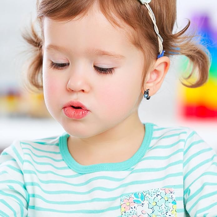 925 Sterling Silver Cat Earrings Cute Animal Kitten Stud Earrings cat Jewelry Gifts for Women Girls Hypoallergenic Earrings for Sensitive Ears