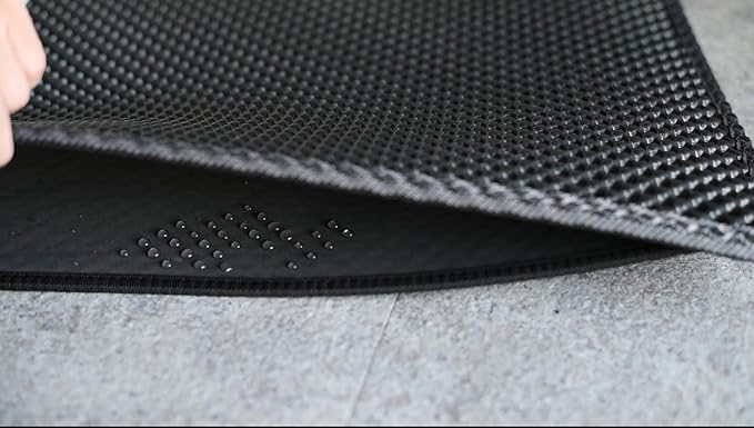 BlackHole Litter Mat Blackhole Cat Litter Mat - Extra-Large Size Rectangular 36" X 25" (Dark Gray)