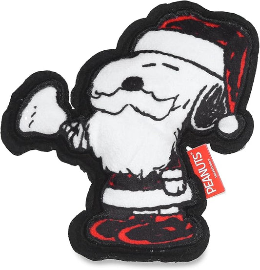 6 Inch Holiday Snoopy Santa Plush Cat Toy with Catnip | Red and White Charlie Brown Snoopy Plush Cat Toy | Small Catnip Cat Toys - Cute and Soft Stuffed Cat Toys