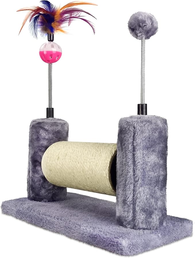 Scratching Post with Kitten Playful Toy, Good for Pets to Practice Their Claws