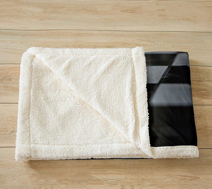 Chess Plush Blanket Chess Game Fleece Throw Blanket for Sofa Couch Bed Geometric Gingham Sherpa Blanket Room Decor Gold Silver Chess Black White Square Fuzzy Blanket Baby 30x40 Inch