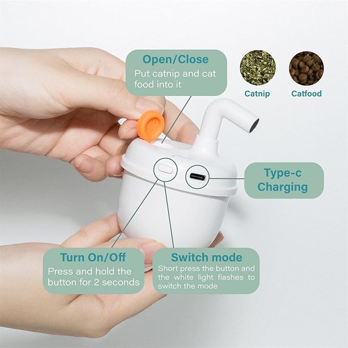 CALEMBOU Cat Laser Toy,Pet Automatic Laser Cat Toys for Indoor Cats Kitten Tumbler Interaction Toys, USB Charging, 360 Degree Irregular Rotation Three Adjustable Modes