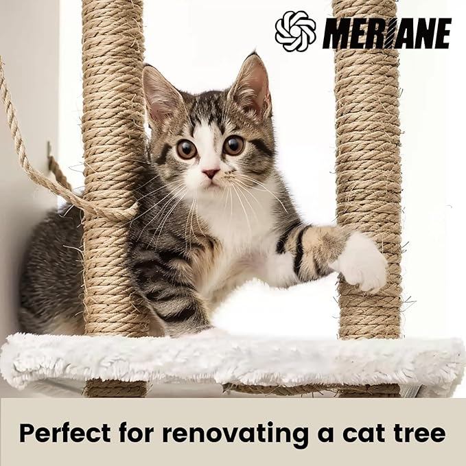 4mm Nature Jute Twine, 164 Feet Jute Rope for Cat Scratching Post DIY Arts Crafts Gardening Bundling Home Decor