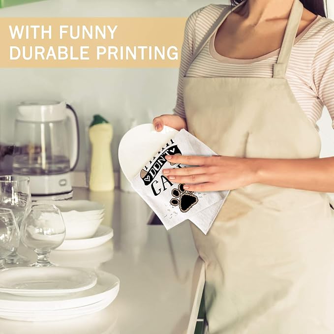 Bonsai Tree Dog Kitchen Towels Set of 4, Dog Mom Gifts for Women, Funny Cute Housewarming Dish Tea Hand Towels for Housewarming Gifts Kitchen Decor