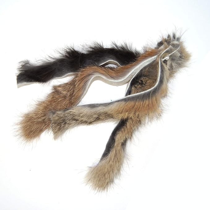 Ribbon, Leather and Fur Attachment Cat Toys - Fit Wildcat and Popular Bird and Catcher Type Wands/Poles (Rabbit Fur Chaser)