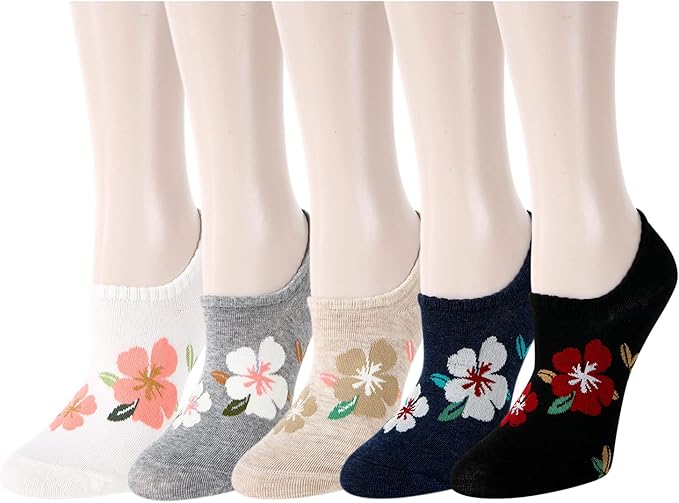 Benefeet Sox Womens Girls Cute No Show Liner Socks Non Slip Funny Patterned Low Cut Socks Novelty Cotton Loafer Footies Sock