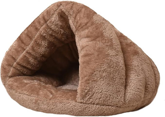 Pet Tent Cave Bed for Small Medium Puppies Kitty Dogs Cats Pets Sleeping Bag Thick Fleece Warm Soft Dog Bed Cuddler Burrow House Hole Igloo Nest Cozy Bed for Cat Puppy