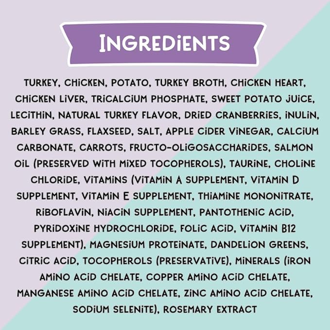 LOVE, NALA - Turkey & Chicken Air Dried Cat Food - Award Winning - Complete & Balanced Cat Food for All Life Stages- 1 Bag - 1 lb.