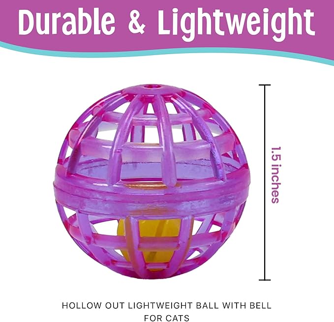 ETHICAL PRODUCTS 773073 4-Pack Lattice Balls Cat Toy