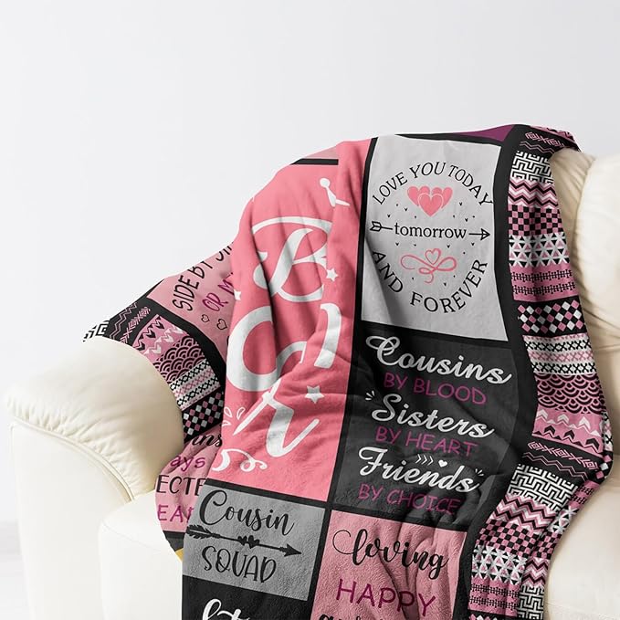 Cousin Gifts, Cousin Gift for Women, Gifts Cousins Female, Cousin Birthday Best Cousin Cousin Crew, Cool Christmas Cousin Cousin Ideas Blanket 60''x50'' 60 in x 50 in