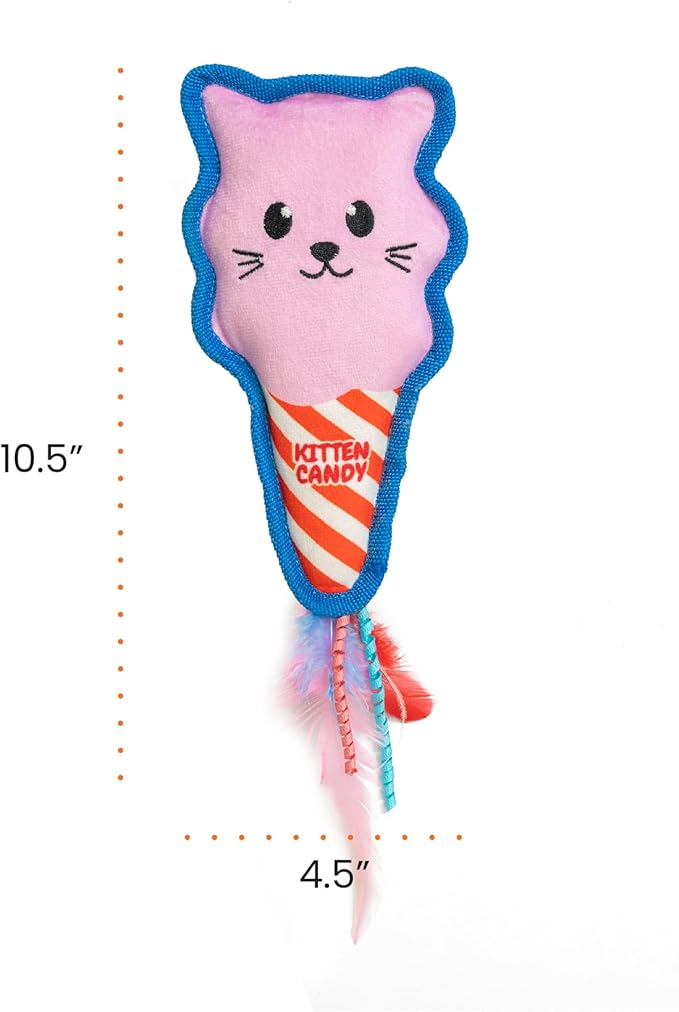 Catstages Kitt'n Candy Kicker Pink Interactive Catnip Cat Toy