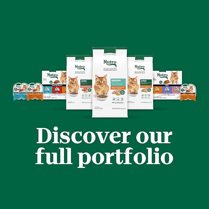 Nutro Perfect Portions Wet Cat Food Paté Salmon & Tuna Recipe, (24) 2.64 oz. Twin-Pack Trays