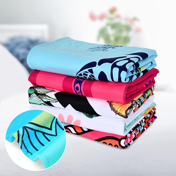 LIVILAN Turtle Beach Towel - Soft & Absorbent: 30" x 60", Lightweight at 9 Ounces, Made of 100% Microfiber, Quick-Drying, Ideal for Beach, Travel, and Various Fun Activities.