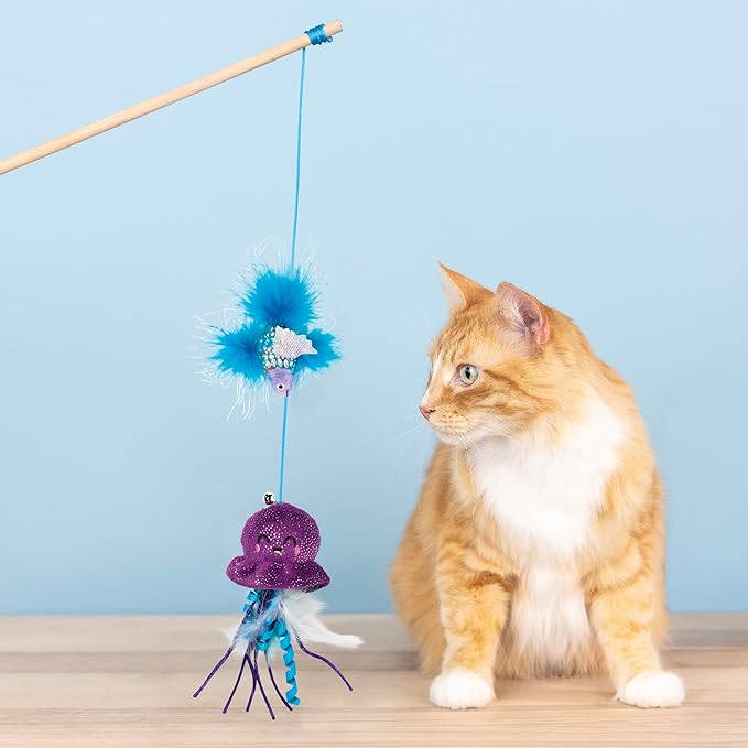Fringe Studio "Going with The Tide Teaser Cat Toy, Pet Shop Collection (717003)