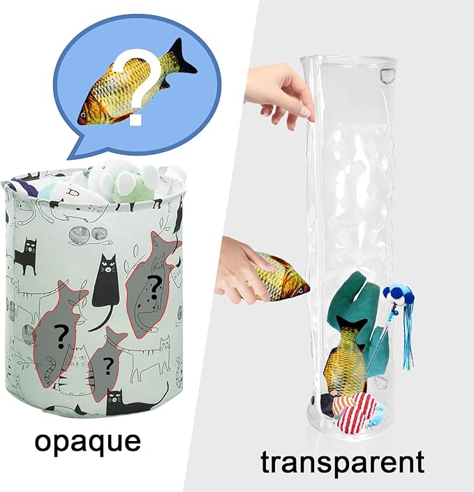 Cat Wand Toy Storage Hanging Bag，Cat Teaser Wand Holder for Organizing Teaser Wand Toys, Create Clutter-Free Cat Life Home