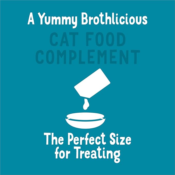 Purina Friskies Lickable Cat Food Toppers Bits ‘n Broth With Surimi Whitefish in a Dreamy Broth - (Pack of 16) 1.2 oz. Pouches