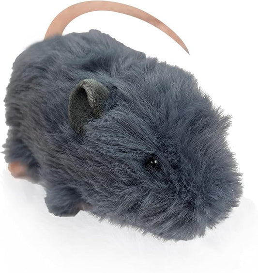 Vaulted Skulls & Co Mouse Dog Toy 7" | Mouse Stuffed Animal Small | Fluffy Mouse Small Dog Toy | Cat Mouse Toy | Small Mouse Plush Dog Toy | Mouse Toy for Cats | Squeaker-Free | Gray | 7"