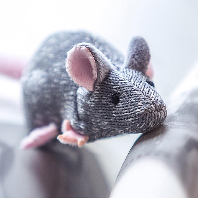 Cat Toy Set Catnip Toy Sets for Kittens, Fun & Engaging Play, Twice The Mice Kitten Toy, Interactive Cat Toy Catnip Toy Soft Plush Catnip Toys for Cats (Twice The Mice) Pack of 2 Toys