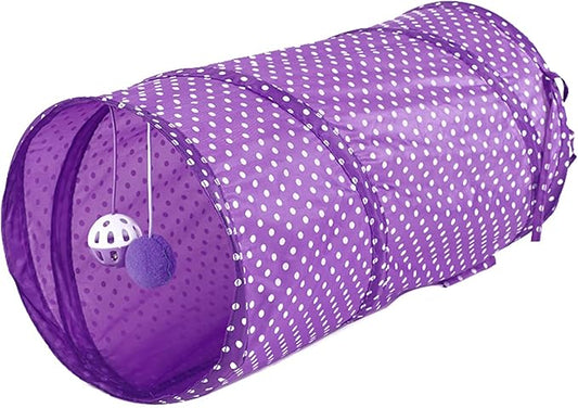 Cat Tunnel,Cat Toys,Cat Tunnel Toy Cat Tunnel Tube Kitten Tunnel Toy Kitten Pet Training Interactive Fun Toy Kitten Tunnel Toy, Purple