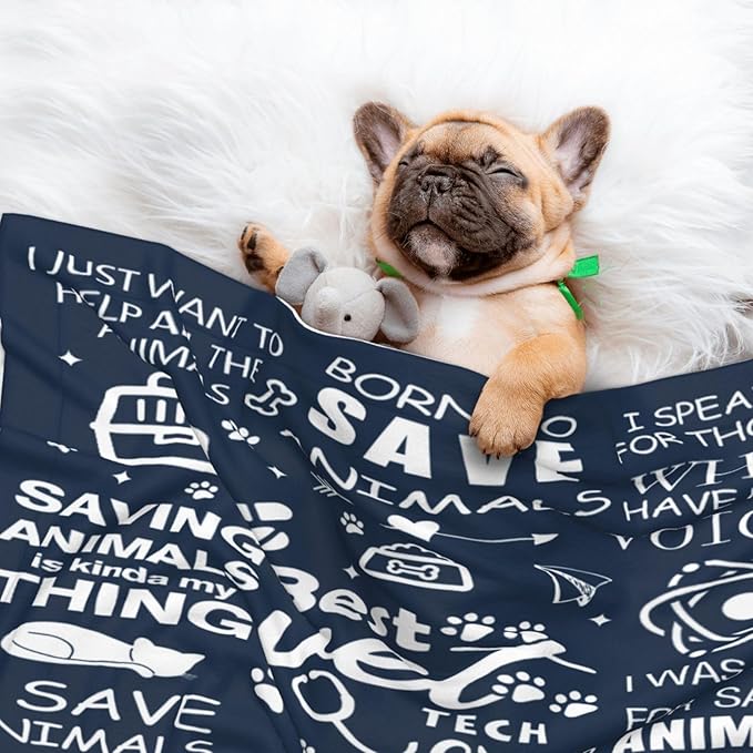 Vet Tech Gifts, Vet Tech Week Gifts, Vet Tech Week Gifts Bulk, Vet Tech Appreciation Gifts, Best Veterinarian Gifts, Best Vet Tech Ever Gift, Veterinary Technician Week Gifts Blanket 60"X50"
