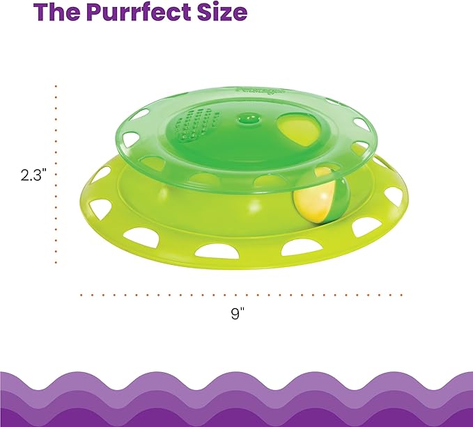 Catstages Catnip Chase Track Green Interactive Cat Toy