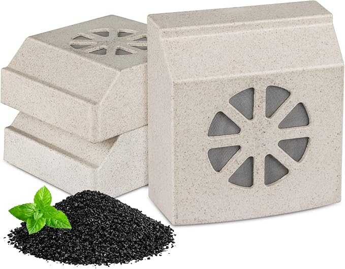 Activated Carbon Charcoal Filters Replacement Compatible with PETNF Automatic Cat Litter Box, Eliminate Odors and Keep Your Home Fresh, 3 Packs