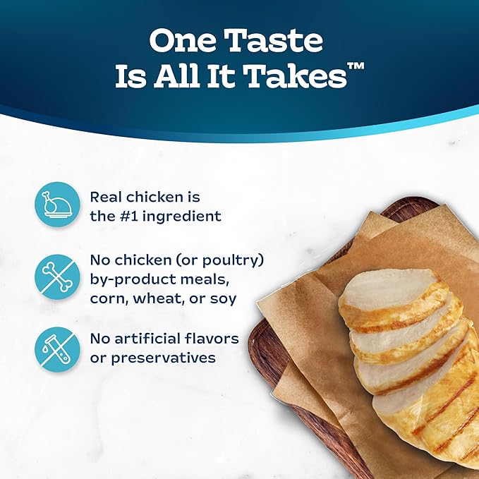 Blue Buffalo Tastefuls Kitten Food With DHA Dry Cat Food Made in the USA with Natural Ingredients, Chicken Recipe, 3-lb. Bag