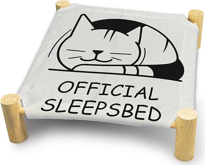 Cozy Official Sleepsbed Cat Beds, Wooden Hammock Bed for Indoor Cats, All Seasons Comfort, Cat Bed Also Suitable for Small Dogs, Pet Beds