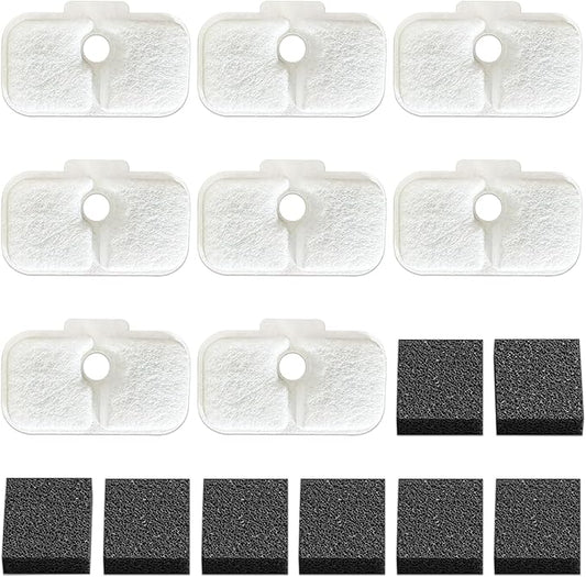 8PCS Cat Water Fountain Filter Replacement for Petlibro - Pre-Filter Sponges Compatible with PLWF105, PLWF115, PLWF005 - Keep Your Pet Libro Fountain Clean and Fresh with PET Standard Filters