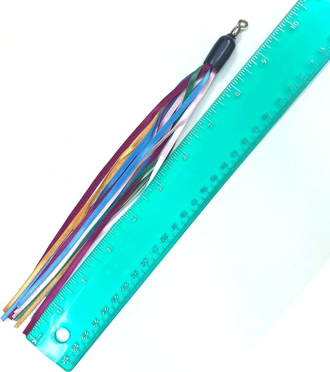 Ribbon, Leather and Fur Attachment Cat Toys - Fit Wildcat and Popular Bird and Catcher Type Wands/Poles (Thin Ribbons)