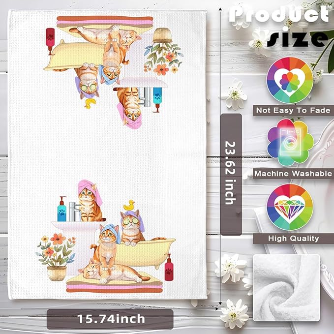 Cat Hand Towel,Cat Towel,Funny Hand Towels,Funny Bathroom Hand Towels,Crazy Cat Lady Gifts,Cat Kitchen Towels,Cat Dish Towels,Cat Mom Gifts,Crazy Cat Lady,Cat Lady Gifts,Gifts for Cat Lovers for Women