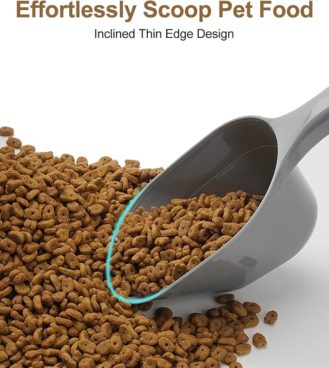 ANVS 3 Pack Dog Food Scoop Set, 1 Cup Dog Food Scoop Multi Purpose Plastic Pet Food Scoop Measure Cups for Dog,Puppy and Cat