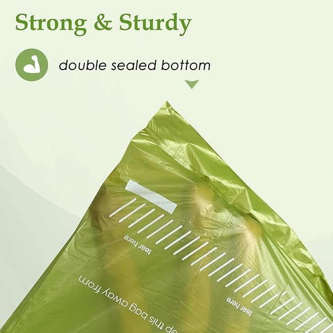 240 Count Unscented 13” x 9” Dog Waste Bags Rolls, Leakproof Strong & Sturdy Bags for Dogs, Doggie Bags Cats Litter Bags,Trash Bags for Doggy Pets