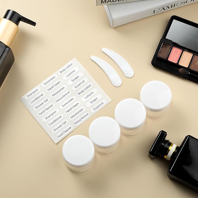 16 Pack Travel Bottles for Toiletries, Large 6oz Silicone Travel Containers jar for Toiletries, Leak Proof Refillable Liquid Shampoo And Conditioner Travel Essentials toiletry Bottles