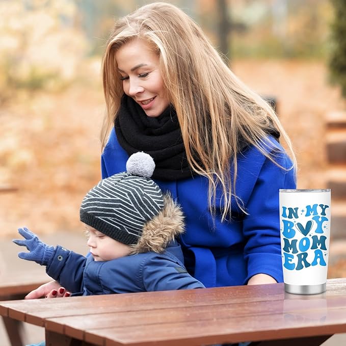 Boymom In My Boy Mom Era Tumbler - 20oz, Perfect New Mom Gift for Mothers Day, Birthdays, Christmas