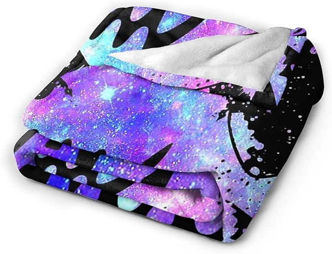 Shark Starry Sky Plush Throw Blanket - Super Soft, Cozy, Warm Fleece - Just A Girl Who Loves Shark Bedding - Gifts for Kids, Girls, Boys, Women - 50"X60"