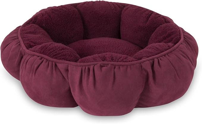 Petmate Aspen Pet Puffy Round Cat Bed (18') Assorted Colors