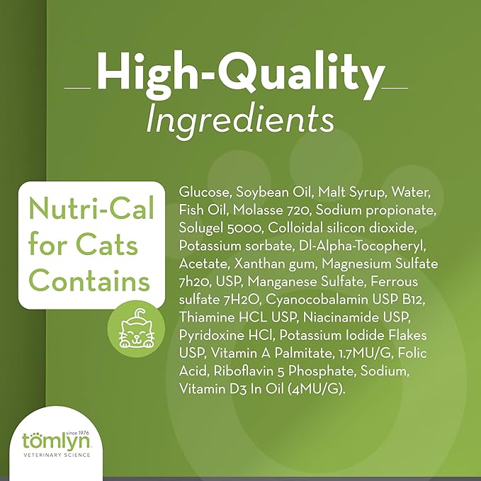 Nutri-cal for Cats High Calorie Dietary Supplement, 4.25-ounce Tube (Pack of 3)