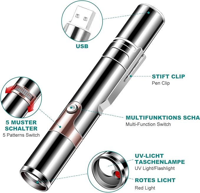 Cowjag Laser Pointer, Cat Birds Toy Pointer for Indoor, Cat Mouse Toys Wand Light Pet Interactive Toys to Keep Cat Busy, for Kitten Cat Dog Chase Play