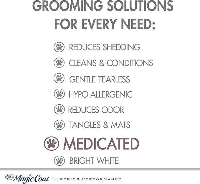 Four Paws Magic Coat® Medicated Dog Shampoo for Skin Allergies 16 Ounce (1 Count)