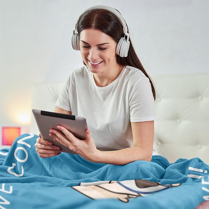 Get Well Gifts for Women, Get Well Soon Gifts for Women Men, After Surgery Recovery Gifts for Women Blanket 50"x60", Sympathy Feel Better Gifts for Women, at Least You Dont Have to Wear A Cone