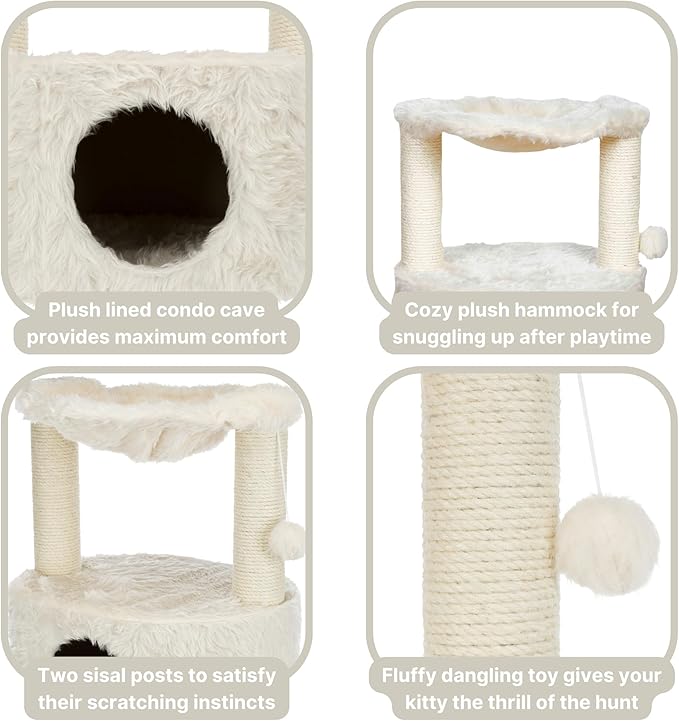 TRIXIE Baza Grande Scratching Post, Cat, Creme, Medium, (44545)