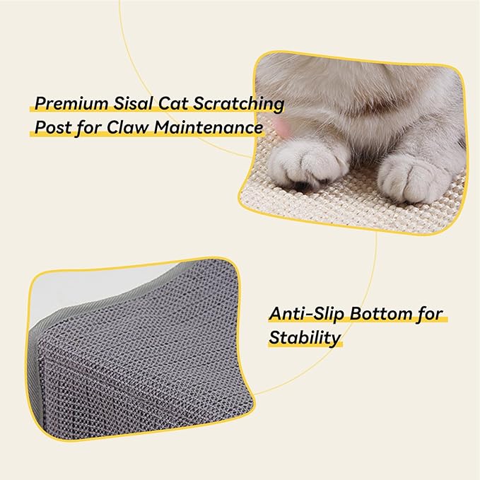 Cat Tunnel Bed for Indoor Cats Peekaboo, Warm 2-in-1 Cheese Shape Design with Ball Toy Large Cat Felt Mat, Scratch Resistant Cat Activity Play Mats for Multiple Cats, Dogs Up to 10lb [Yellow]