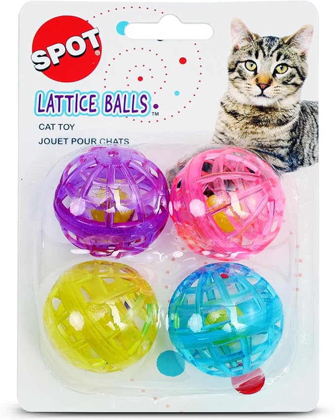 ETHICAL PRODUCTS 773073 4-Pack Lattice Balls Cat Toy