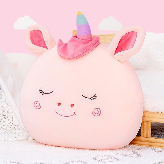 Lazada Stuffed Unicorn Plush Kids Pillow Toys Gift for Toddler for Girls Pink 15 Inches