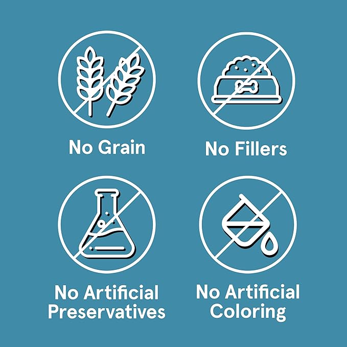 Real Meat Air Dried Cat Food & Dog Food w/ Real Lamb & Fish - 3.5lbs of USA-Crafted Grain-Free Dry Dog & Cat Food Sourced from Free-Range Lamb & Ocean-Caught Fish - All Natural, High Protein Pet Food