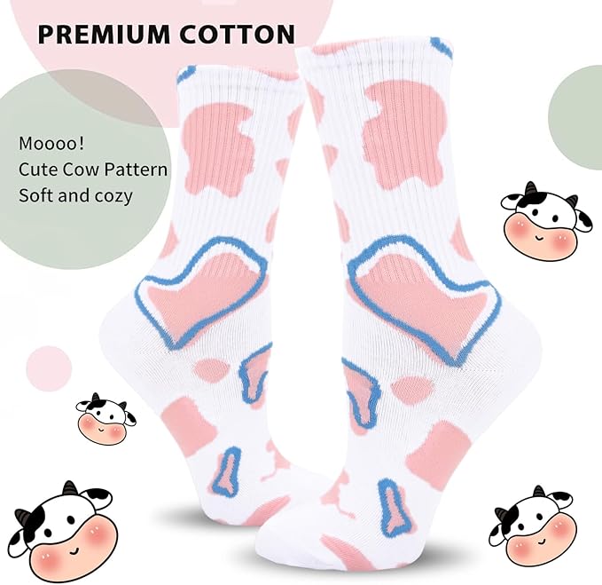 Benefeet Sox Womens Novelty Funny Crew Socks Girls Cute Animal Colorful Floral Patterned Silly Funky Casual Cotton Socks