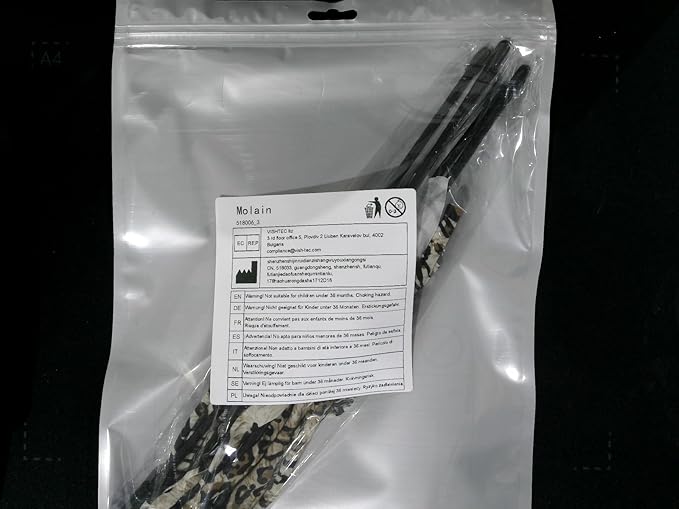 Molain Cat Wand Rainbow Toy, 5pcs Rainbow Wand for Kittens Training Rainbow Ribbon Interactive Cat Wand Stick Toy for Kitten Cat Indoor Exerciser Playing(30cm, Leopard Print)