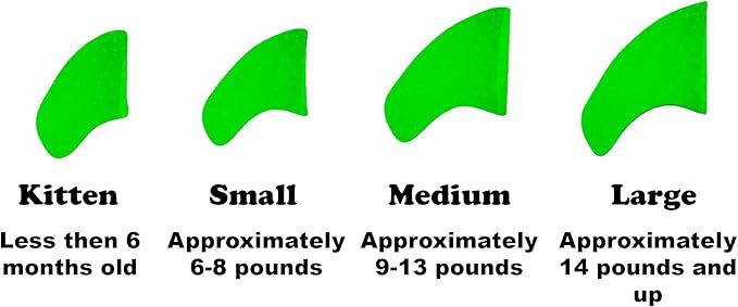 40 Pack Soft Nail Caps for Cat Claws Green Glow in The Dark Small